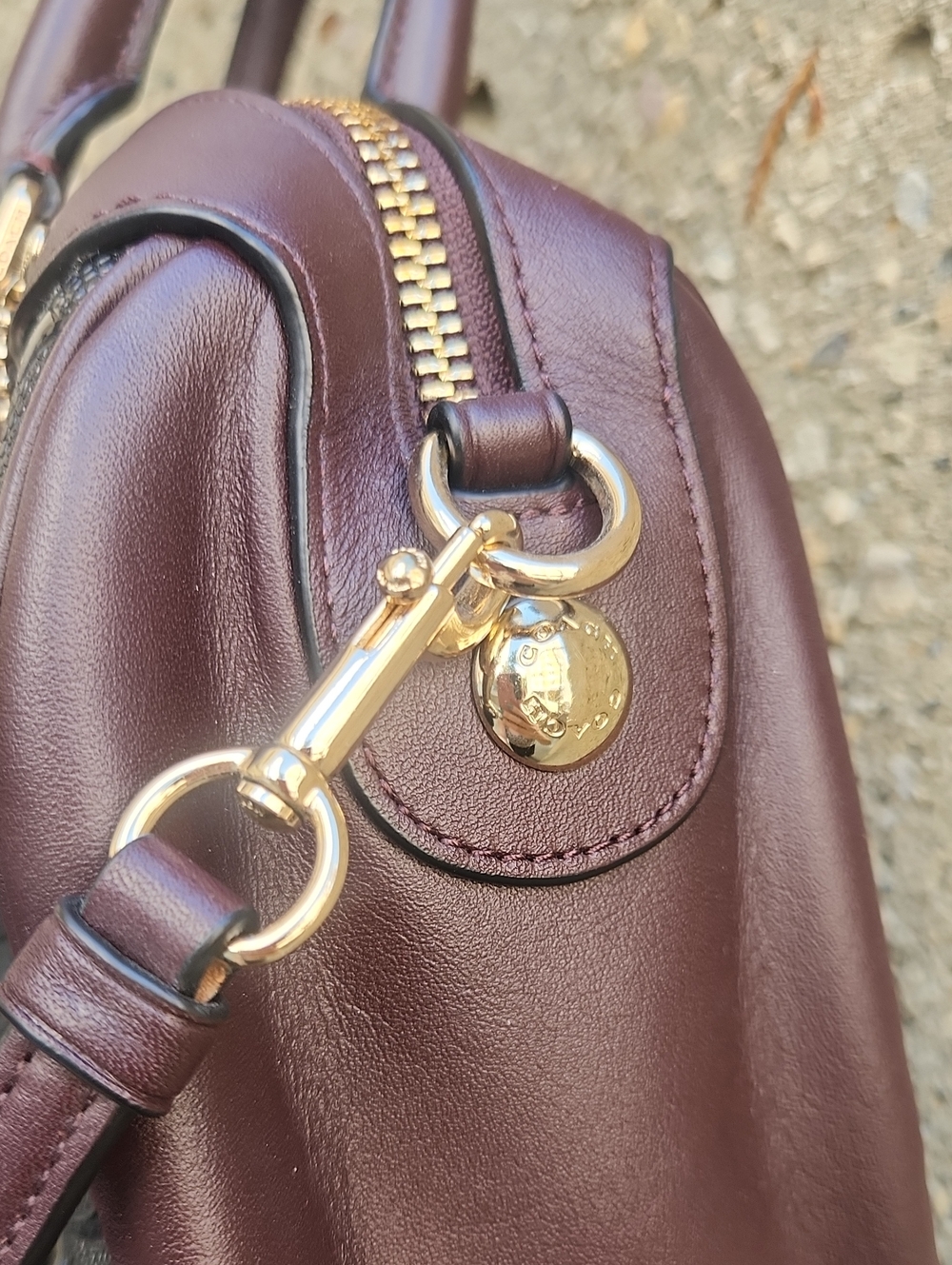 Coach Patent Mini Bennett Satchel - Picture 4 of 13